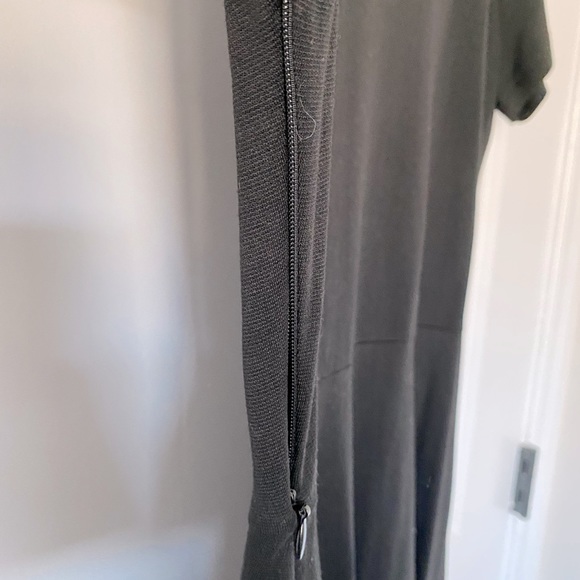 All Black A Line Simple Dress - Picture 2 of 3